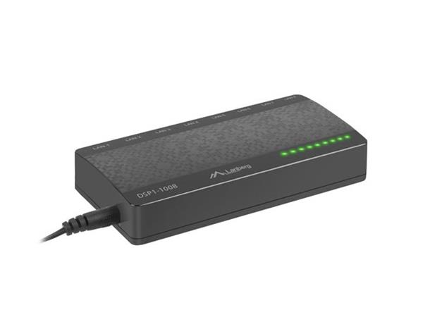 LANBERG SWITCH DSP1-1008 8X 1GB/S UNMANAGED GIGABIT ETHERNET DESKTOP 5V