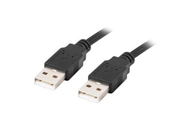 LANBERG USB-A M / M 2.0 kabel 0.5m, černý