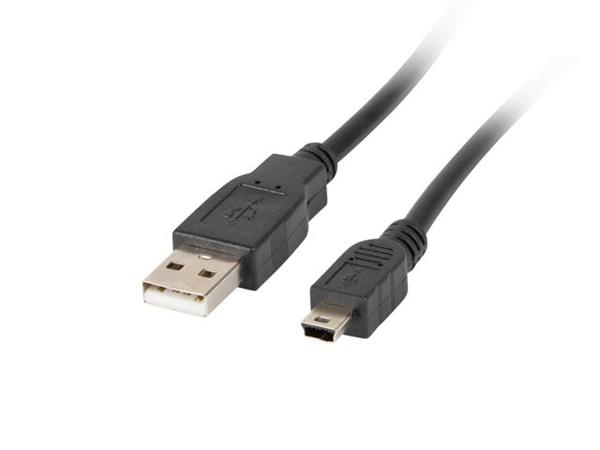 LANBERG USB MINI (M) na USB-A (M) 2.0 kabel 1.8m, černý (CANON)