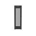 LANBERG Volně stojící skříň 19" 42U/600x600 (v rozloženém stavu) síťované dveře LCD černá (RAL9004) FF01-6642-23BL