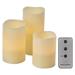 LED dekorácia – 3x vosková sviečka, 3x 3x AAA, vnútorná, vintage, ovládač 8592920093702