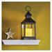 LED dekorácia – lampáš antik čierna blikajúca, 3x AAA, vnútorný, vintage, časovač 8592920093788