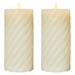 LED dekorácia – vosková sviečka, 17 cm, 2x AAA, vnútorná, teplá biela, 2 ks, časovač 8592920135105