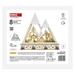 LED drevená vianočná krajina, 23,5 cm, 2x AA, vnútorný, teplá biela, časovač 8592920135204