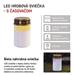 LED náhrobná sviečka, 12,5 cm, 2x C, vonkajšia aj vnútorná, vintage, časovač