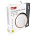 LED nástenné svietidlo ILVI, kruhové 30 W, stmievanie + CCT, čierna + drevo 8592920157374