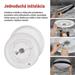 LED nástenné svietidlo ILVI, kruhové 30 W, stmievanie + CCT, čierna + šampanská 8592920157398