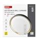 LED nástenné svietidlo ILVI, kruhové 30 W, stmievanie + CCT, čierna + šampanská 8592920157398