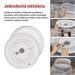 LED nástenné svietidlo ILVI, kruhové 30 W, stmievanie + CCT, drevo 8592920157411