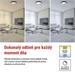 LED nástenné svietidlo ILVI, kruhové 45 W, stmievanie + CCT, čierna + šampanská 8592920157473