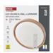 LED nástenné svietidlo ILVI, kruhové 45 W, stmievanie + CCT, drevo 8592920157497