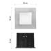 LED orientačné vstavané svietidlo 80×80, 1,5W teplá b.,IP65 8592920037355