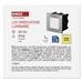 LED orientačné vstavané svietidlo 80×80, 1,5W teplá b.,IP65 8592920037355