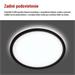 LED prisadené svietidlo FLORI okrúhle, čierné, 22W, neutrálna biela 8592920132449