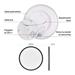 LED prisadené svietidlo FLORI okrúhle, čierné, 22W, neutrálna biela 8592920132449