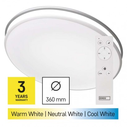 LED prisadené svietidlo, kruhové 24W, stmiev.so zmenou CCT 8592920089484