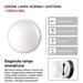 LED prisadené svietidlo, kruhové čierna/biela 14W teplá b. 8592920057117