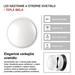 LED prisadené svietidlo, kruhové čierna/biela 14W teplá b. 8592920057117