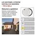 LED prisadené svietidlo s pohyb. senz., kruhové č/b 14W t.b. 8592920057131