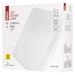 LED prisadené svietidlo TORI, štvorcové biele 24W neutr. b., IP54 8592920094228