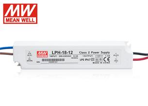 LED PS12V18W MeanWell nap. zdroj,18W,12V,LPH LED PS12V18WIP67 MW LPH