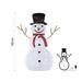 LED skladací snehuliak, 90 cm, vonkajší aj vnútorný, studená biela 8592920111086