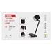LED stolná lampa ABBIE, dobíjacia, čierna 8592920137819