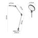 LED stolná lampa KAREN, čierna 8592920097892