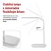 LED stolná lampa MOLLY, biela 8592920137895