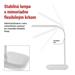 LED stolná lampa MOLLY, biela 8592920137895