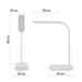 LED stolná lampa MOLLY, biela 8592920137895