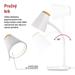 LED stolná lampa TARA, biela 8592920150054
