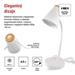 LED stolná lampa TARA, biela 8592920150054