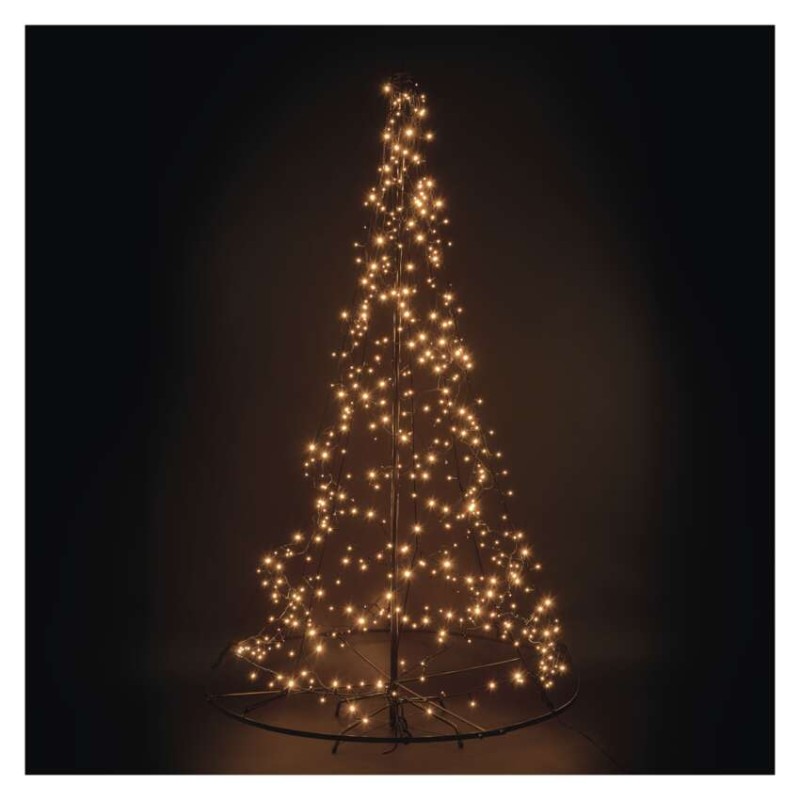 LED svietiaci stromček, 180 cm, vonk. a vnút., teplá biela 8592920147351