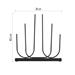 LED svietnik kovový biely, 40 cm, 2x AA, vnútorný, teplá biela 8592920147337