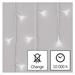 LED vianoč. cencúle, 5 m, vonkajšie aj vnútor., studená biela, ovládač, programy, časovač 8592920095744