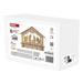LED vianočný betlehem drevený, 15 cm, 2x AA, vnútorný, teplá biela, časovač 8592920122044