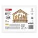 LED vianočný betlehem drevený, 15 cm, 2x AA, vnútorný, teplá biela, časovač 8592920122044