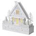LED vianočný domček drevený, 28 cm, 2x AAA, vnútorný, teplá biela, časovač 8592920093528
