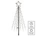LED vianočný strom kovový, 180 cm, vonkajší aj vnútorný, studená biela, časovač 8592920093887