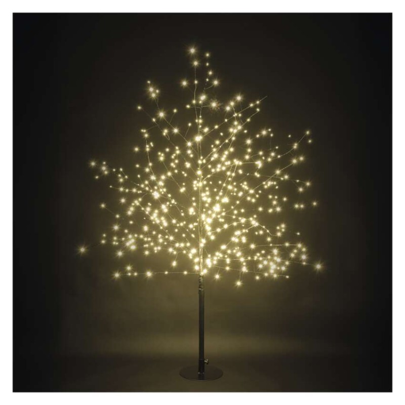 LED vianočný stromček, 120 cm, vonkajšia aj vnútorná, teplá biela, časovač 8592920147375