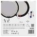 LED vstavané svietidlo NEXXO, kruhové, čierne, 18W, CCT 8592920108710