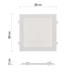 LED vstavané svietidlo NEXXO, štvorec, biely, 24W, teplá biela 8592920108956