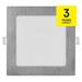 LED vstavané svietidlo NEXXO, štvorec, strieborné, 12W, CCT 8592920109052