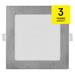 LED vstavané svietidlo NEXXO, štvorec, strieborné, 12W, CCT 8592920109052