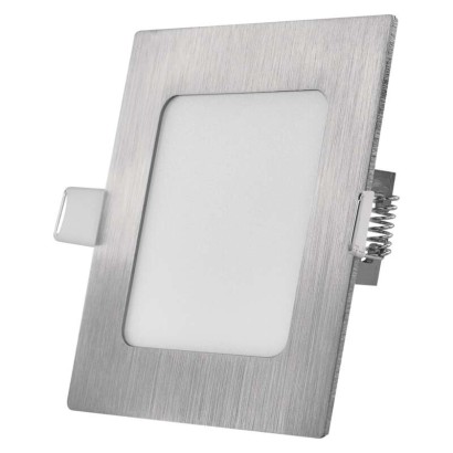 LED vstavané svietidlo NEXXO, štvorec, strieborné, 7W, CCT 8592920109021