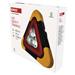 LED výstražný trojuholník, dobíjateľný, COB LED + červená LED 8592920150276