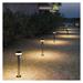 LED záhradné solárne stĺpikové svietidlo TERION, senzor súmraku, 12,5 x 12,5 x 50 cm ZGJ0B4S