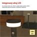 LED záhradné solárne stĺpikové svietidlo TERION, senzor súmraku, 12,5 x 12,5 x 80 cm ZGJ0F4S