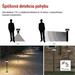 LED záhradné solárne stĺpikové svietidlo TERION, senzor súmraku, 12,5 x 12,5 x 80 cm ZGJ0F4S